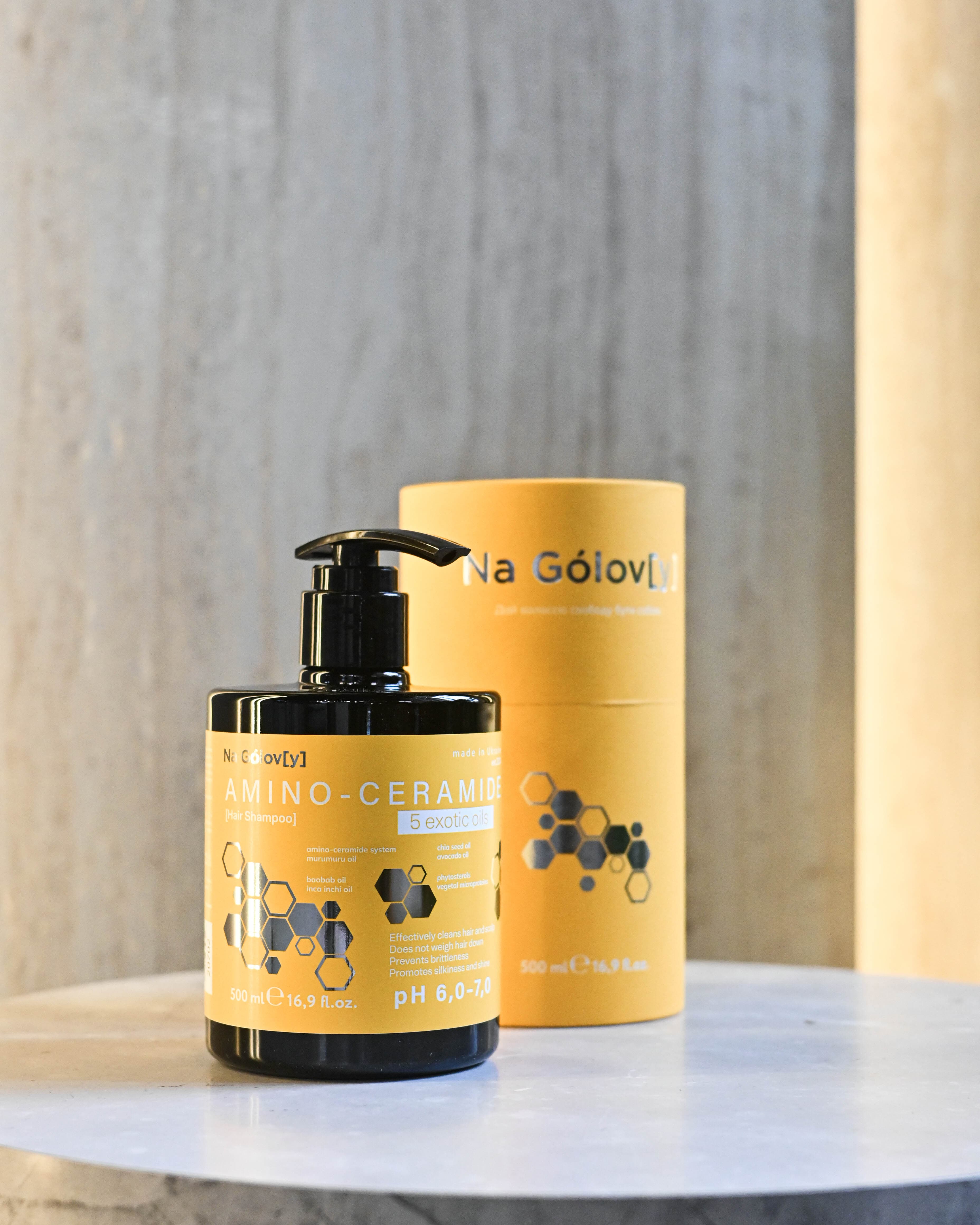 Na Gólov[y] Аміно-церамідний шампунь для волосся 5 екзотичних олій — buy in Ukraine