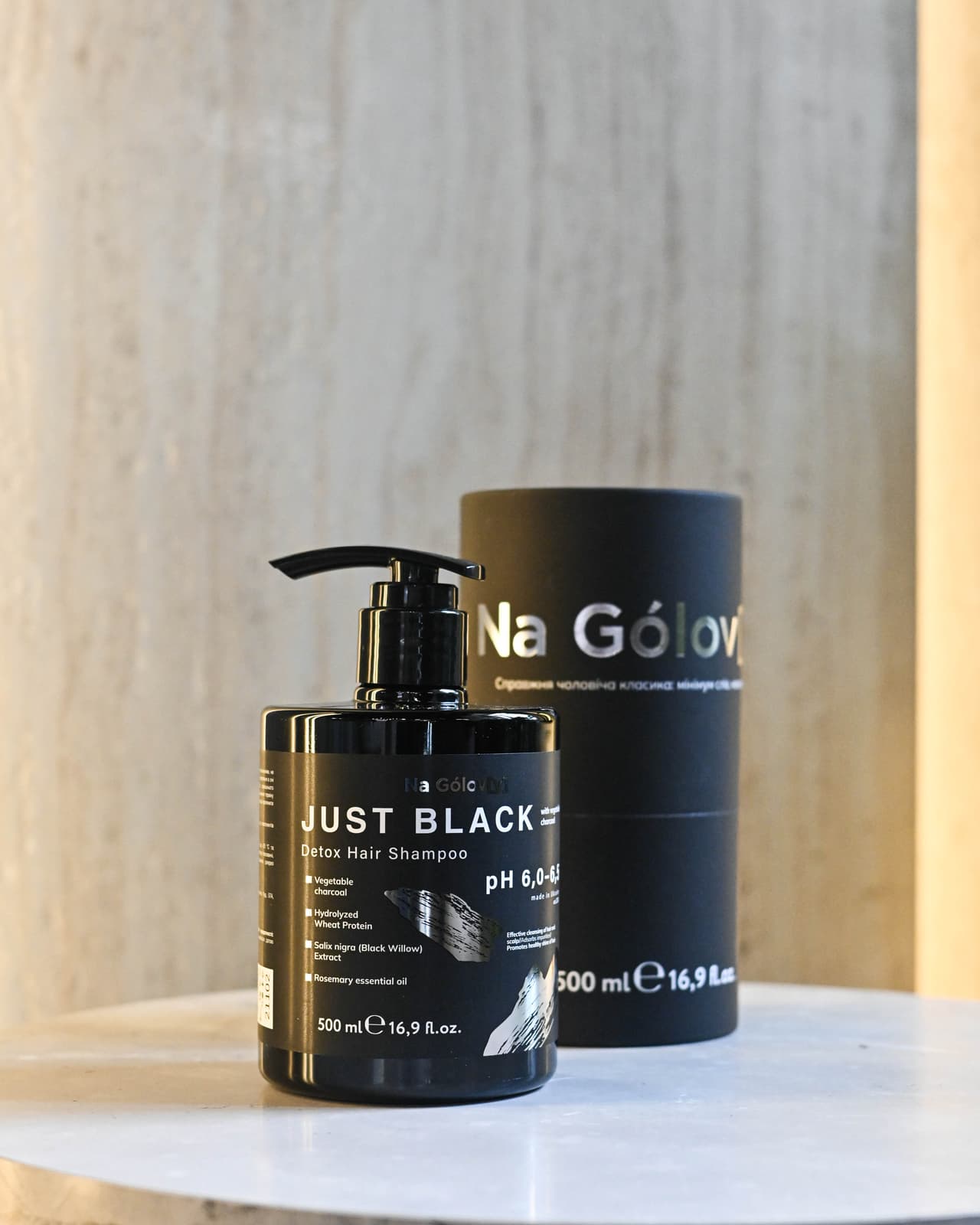 Na Gólov[y] (На Голову) Детокс-шампунь для волосся JUST BLACK — купити в Україні