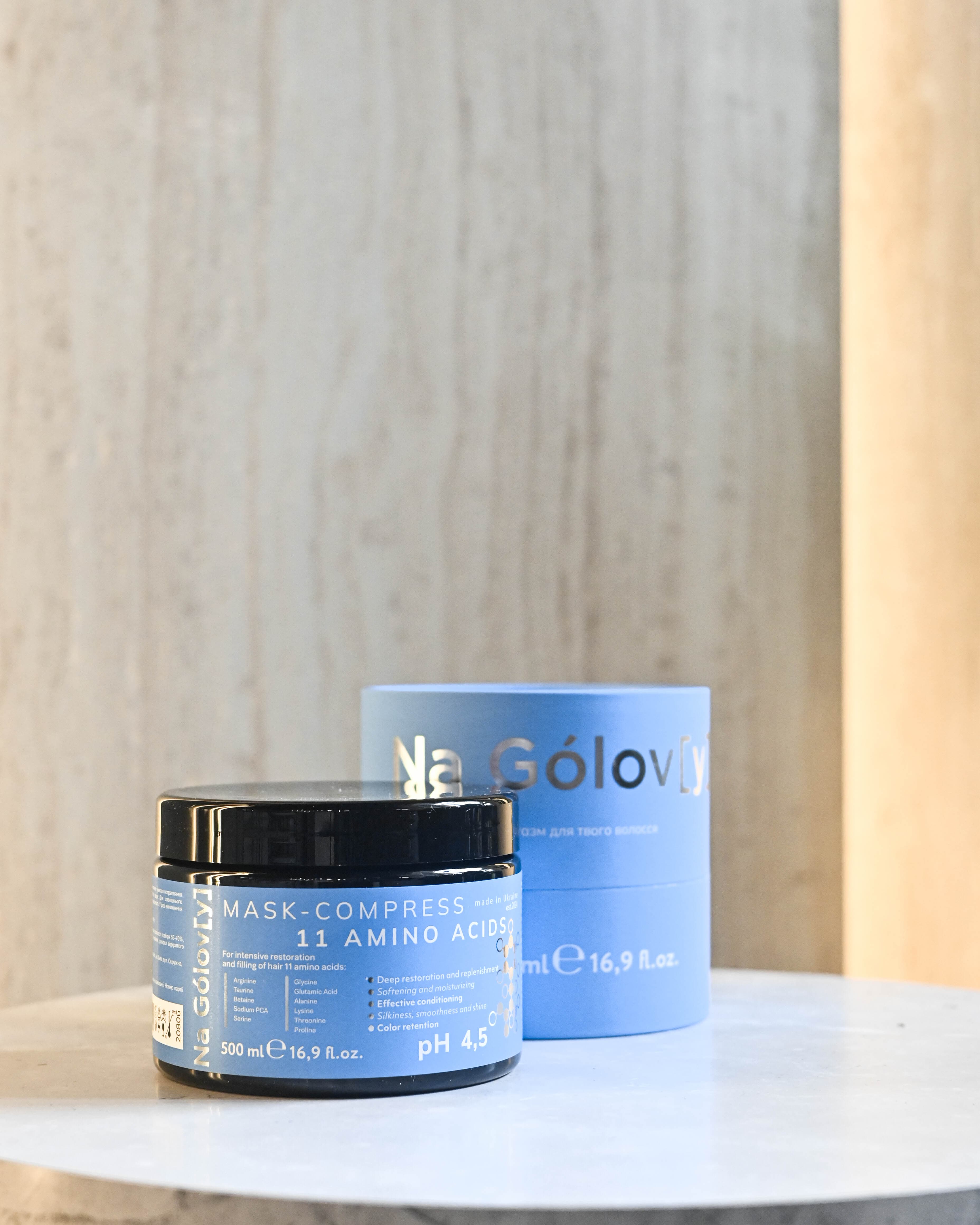 Na Gólov[y] Амінокислотна маска-компрес для інтенсивного відновлення та наповнення волосся — buy in Ukraine